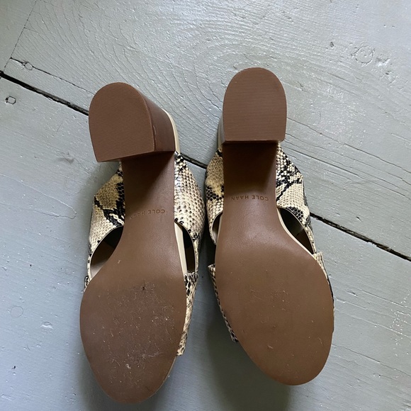NWOT Cole Haan snakeskin heels - Picture 3 of 4